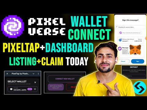 Pixel Tap + Pixelverse Dashboard Wallet Connect Full Process || Pixelverse Metamask Wallet ~Listing