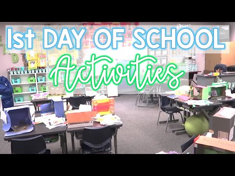 ACTIVITIES FOR THE FIRST DAY OF SCHOOL! - New School Year Series