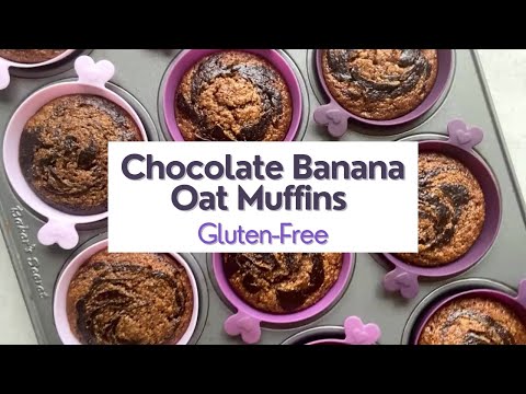 Quick and Healthy Breakfast: Chocolate Banana Oat Muffins