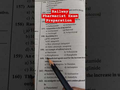 Railway Pharmacist Exam Preparation @GPATDISCUSSIONCENTER @pharmamcq #upsc #motivation #neet