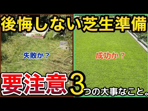 芝生を始める前に知って欲しいこと！せっかく始めるなら押さえたいポイント3選。