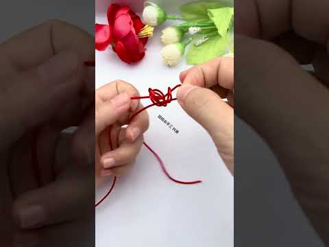 How to tie a gourd, pull it tighter, share rope braiding skills, pendant jewelry knotting tutori