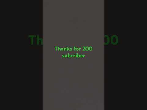 thanks for 200 subcribe