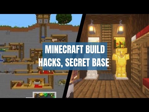 Minecraft build hacks | Minecraft secret base | gamers galaxy #minecraft #roblox #technogamerz #fun