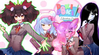 【DDLC: VAllure Collab】 Voicing the hit Visual Novel DDLC featuring Stronny Icey & Shibi! ✂💔【VAllure】