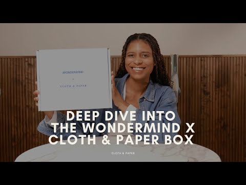 October Intention Box | Wondermind x Cloth & Paper | Prioritize Self Care | Cloth & Paper