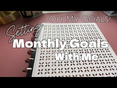 Plan Monthly Goals With Me! Budget, Health, Home, and Work! | Oh My Goals Budget + Planning