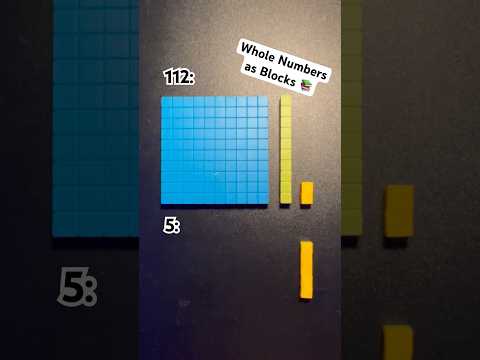 Whole Numbers as Blocks #Shorts #numbers #math #maths #mathematics