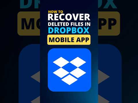 Recover Deleted files using Dropbox mobile app