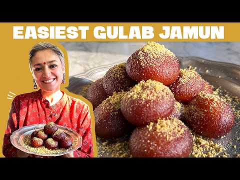 EASIEST GULAB JAMUN at home in minutes - 30 minute dessert!