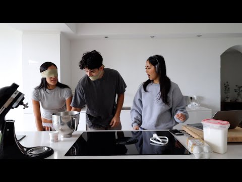 deaf, blind, and mute baking cookies