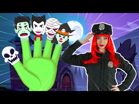 Monster Zombie Finger Family Collection | PoliceGirl and Zombies | Pikojam Kids Song