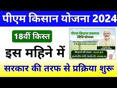 PM Kisan Samman Nidhi Yojana 18th Installment Date 2024 || PM Kisan Kist Kab Milegi || Mahi Info