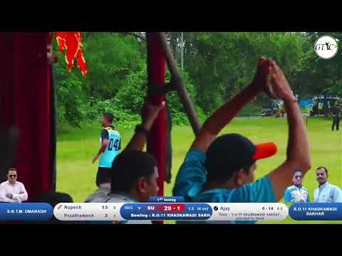 s.n.t.m. umaradh vs r.o.11 khadkawadi sakhar match at शिवशक्ती क्रीडा मंडळ गोवेले आयोजित ढववी विभाग