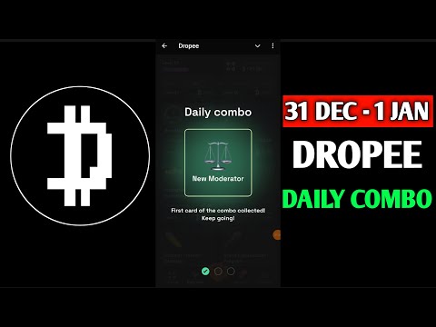 Dropee daily combo today | dropee daily combo 1 January | Daily Combo Dropee | Dropee 1 January