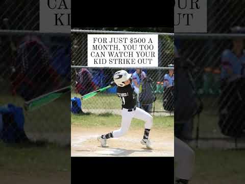 For a low fee, you too can sit around all day and watch your kids strike out! 👀🤣⚾️ #baseball