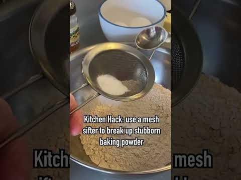 Kitchen Hack: use a mesh sifter for this!