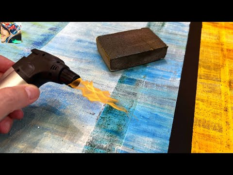 🔥 Transforming Art with Fire: Creative Burn Technique Unveiled! 🎨