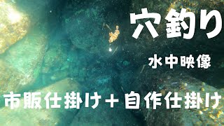 【穴釣り】カサゴ　ブラクリ　仕掛け　動き方　水中映像付き　〜自作仕掛けを作ってみる〜