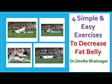 Simple 4 Exercises To Burn Fat Belly