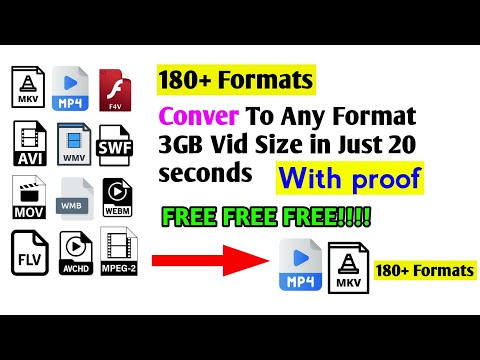 Convert MKV , WEBM  etc Format to Mp4 Format Free in just 20 seconds Free to use