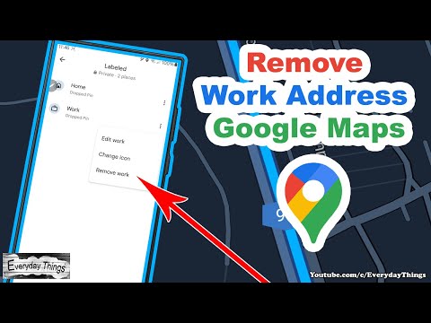 How to Delete Work Address from Google Maps