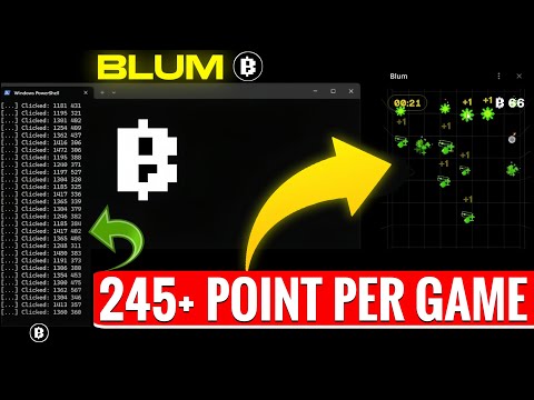 Blum Auto Clicker Bot 245+ Point Per Game | Auto Blum Mini Game | Blum Auto Bot Trick