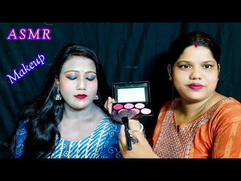 ASMR~Doing My Sweet Sister Birthday Bridal Party Makeup|| @asmrsangi7044  💋🌹❤️