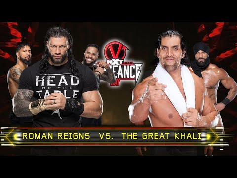 Roman Reigns w/Usos vs The Great Khali w/Jinder Mahal | WWE NXT Vengeance