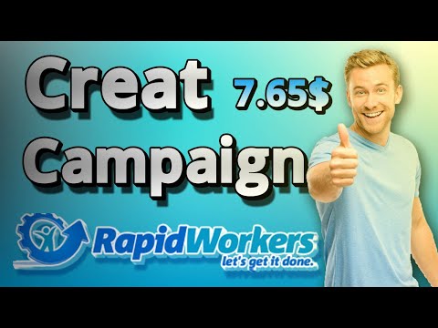 How to Creat a Campaign in Rapidworkers || Refer Task in Rapidworkers #rapidworkers #onlineearning