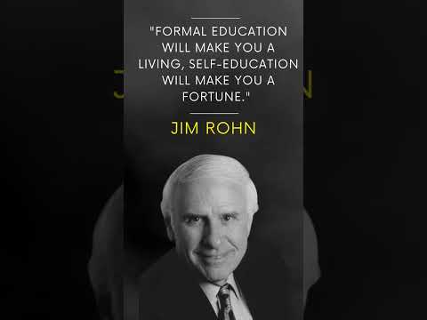 "The Power of Self-Education: Insights from Jim Rohn - #Shorts #JimRohn"