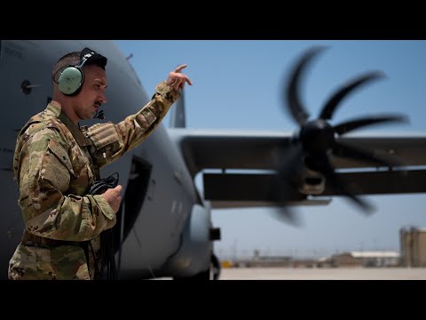 Takeoff from Colorado Springs - C-130J