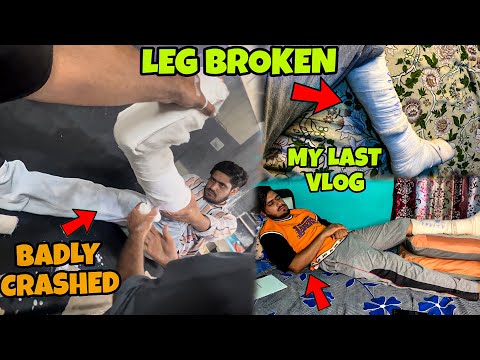 MY LAST VLOG ? | BADLY CRASHED 😭 | LEG FRACTURED 😰 | MUST WATCH | PREPERATION OF LADAKH RIDE ❤️