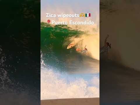 ⚠️☠️ Zicatela Wipeouts 🫶🇲🇽 Surfing in Puerto Escondido #puertoescondido #zicatela #surf #wipeout