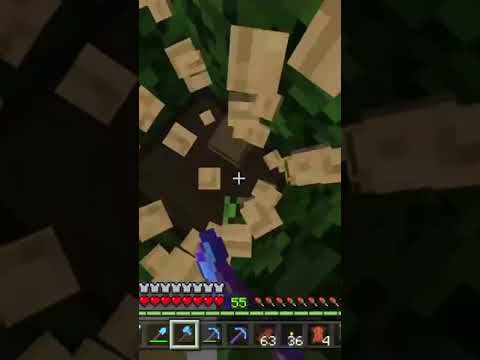 41 seconds of me chopping wood in Minecraft #shorts #short #minecraft #viral