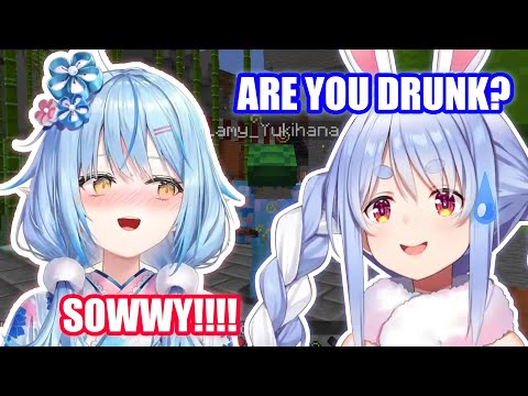 That Moment when Pekora Met Drunk Lamy 【Hololive English Sub】