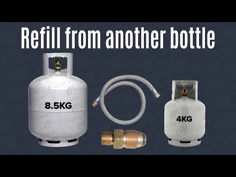 Refill Propane LPG bottle at home from another cylinder & save money easy