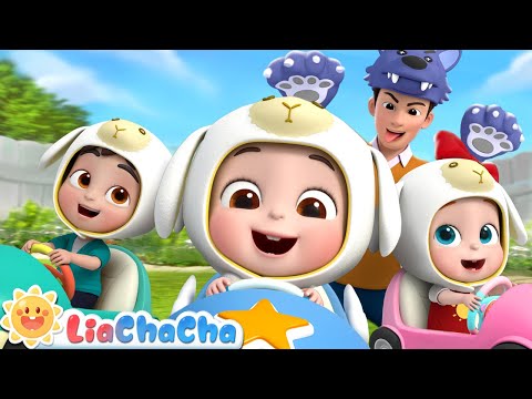 The Little Sheep and the Big Wolf | Wheels on the Car | Kids Songs & Nursery Rhymes | LiaChaCha