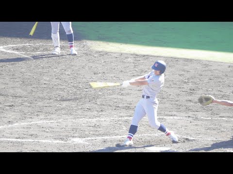 横浜高校《 7回裏 奥村凌大 同点タイムリー2ベース！3 - 3 とする！》横浜 4x-3 健大高崎 決勝 秋季関東地区高校野球大会 2024年11月4日(月)