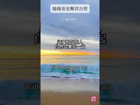 随缘而安顺其自然 #认知思维 #人生感悟 #正能量