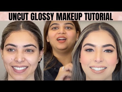 GLOSSY Makeup explained by @Sakshi Gupta Makeup Studio & Academy in simple steps #makeup