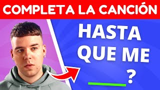 Completa la Canción 2023 | Continúa la Canción | Termina la Letra de la Canción | Música Quiz 2023