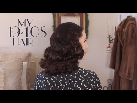 How I Set and Brush Out My 1940s hair ! Hair Tutorial | Carolina Pinglo