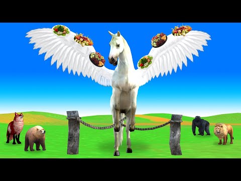 विशाल जादुई पंखों वाला घोड़ा जाल नैतिक कहानी - Giant Winged Horse Trap Kahani - Panchatantra Stories