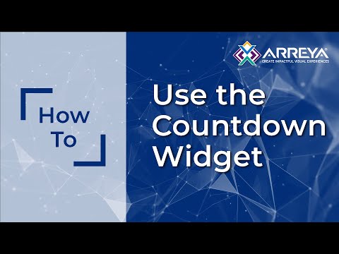 How To: Use the Countdown Widget