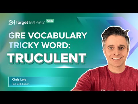 GRE Vocabulary: Tricky Words Series 📗 Truculent