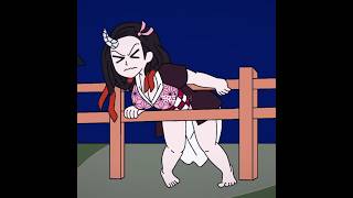 Nezuko is stucked💀 #anime #demonslayer #fyp #kny #foryou