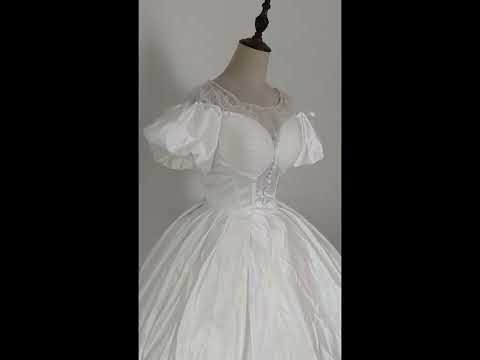 Luxury Wedding Dress French Style with 1.5m long tail