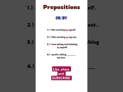 Prepositions- On/By #English #learnenglish #on #by #prepositions #shortsvideo