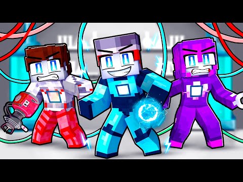 Having a ROBOT FAMILY in Minecraft!